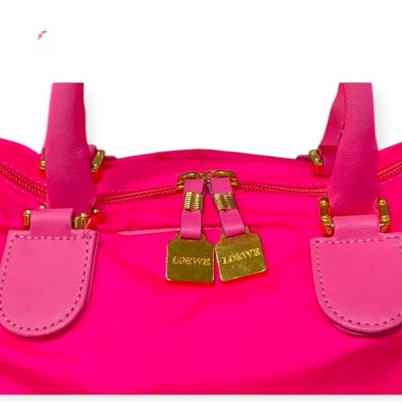 Loewe Hot Pink Nylon Boston Anagram Duffle Bag 32 - Picture 8 of 17